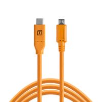 TetherPro 2.0 Micro-B 5-Pin 4.6m Org