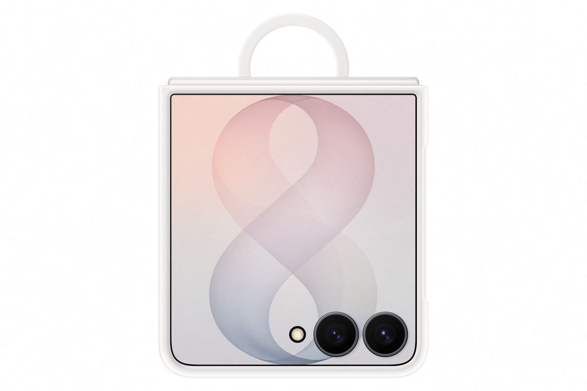 Samsung Flip 8 Silicon Ring Magnet Cream