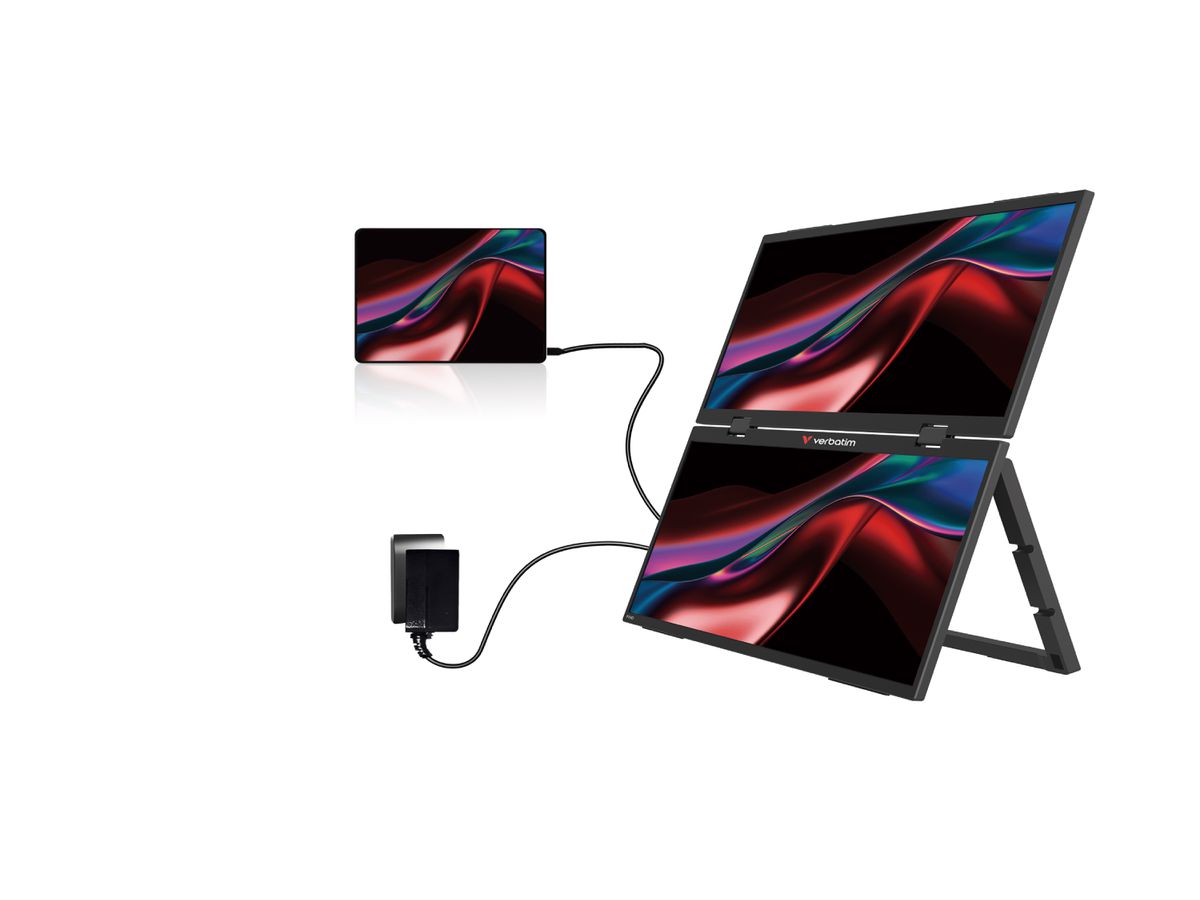 Verbatim Portable 15.6" Dual Monitor