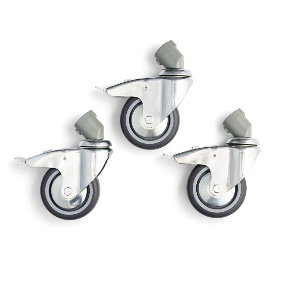 Manfrotto Wheel Set 100mm/22mm w/Brakes