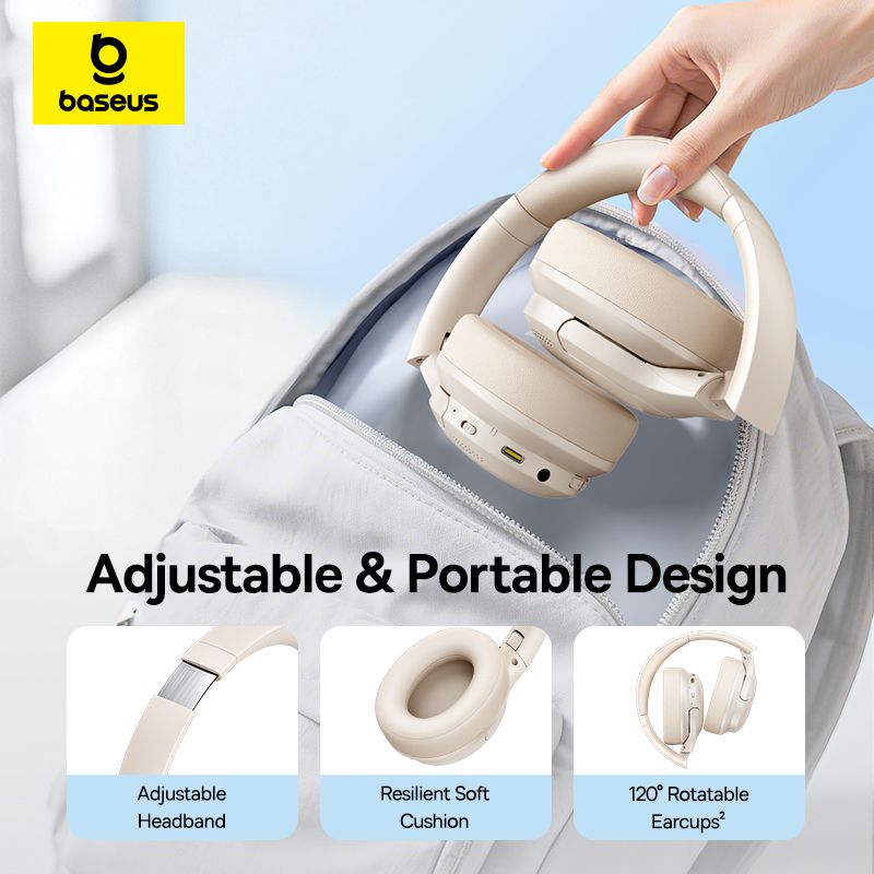 Baseus Bass BH1 Lite Wirel.Headph.Wh.