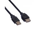 Roline USB 2.0 Kabel, A-A, black (3.0 m)