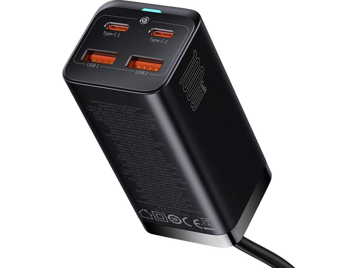 Baseus GaN3 Pro 4 Port Charger 100W