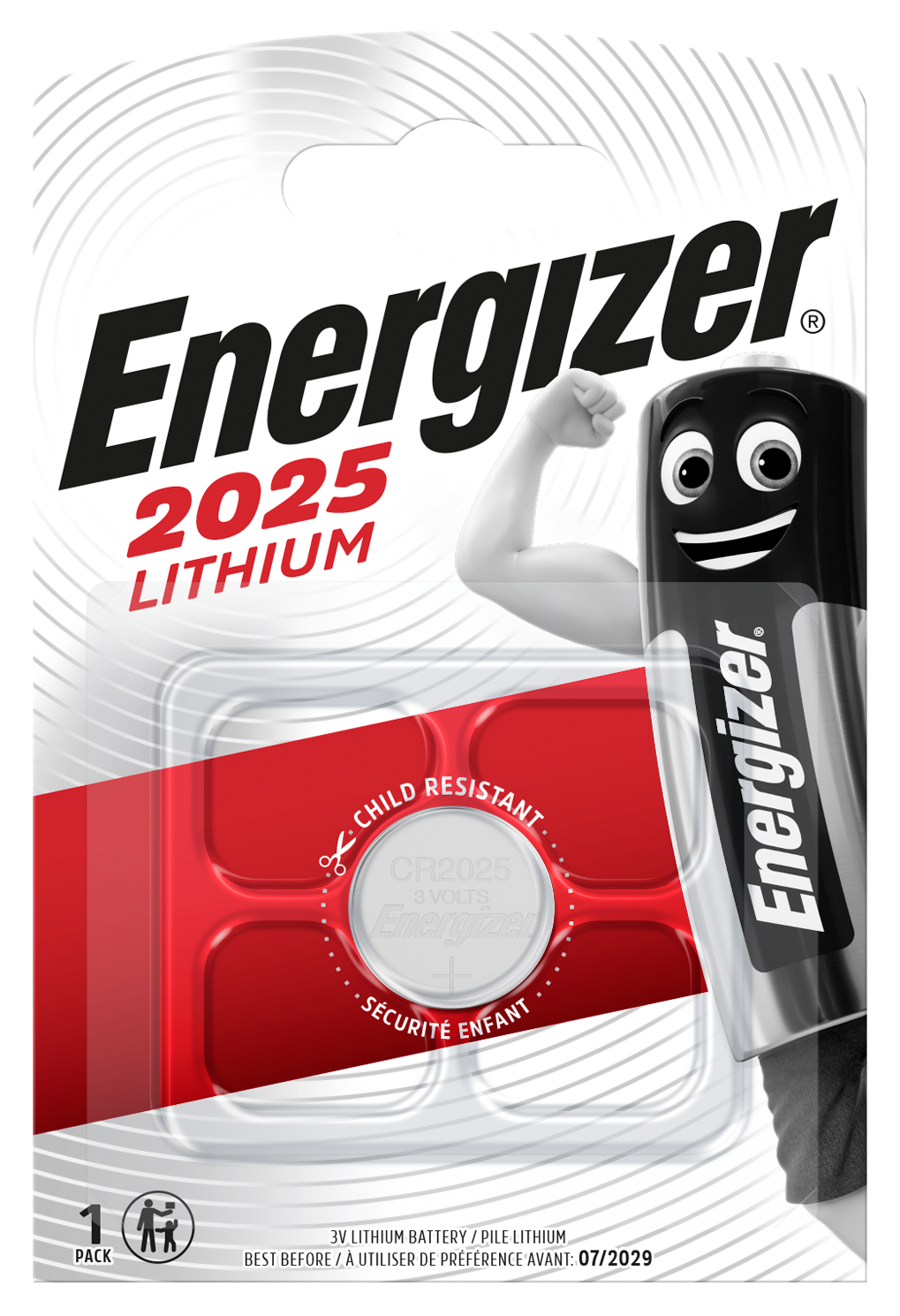 Energizer CR 2025 Lithium 3.0V FSB-1