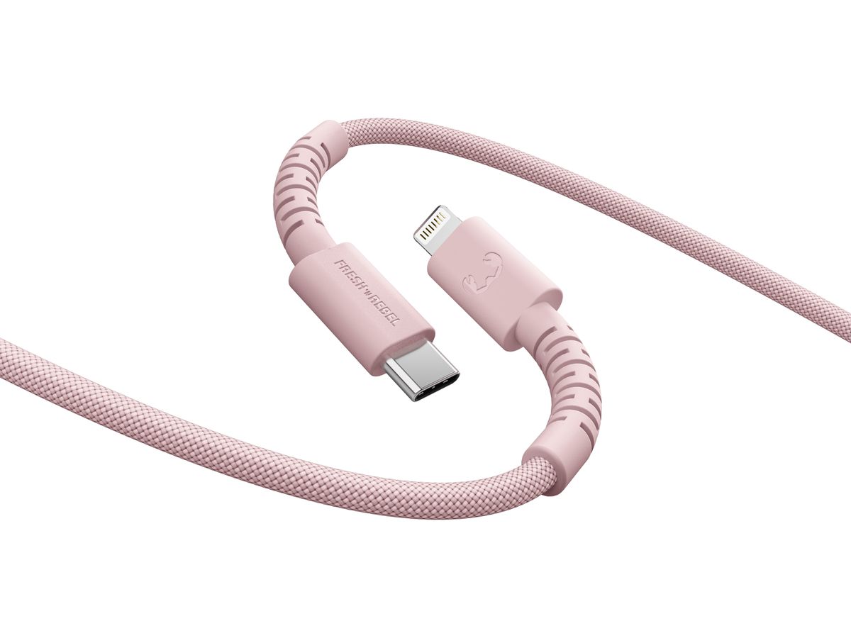 Fresh 'n Rebel USB-C to Lightning Pink