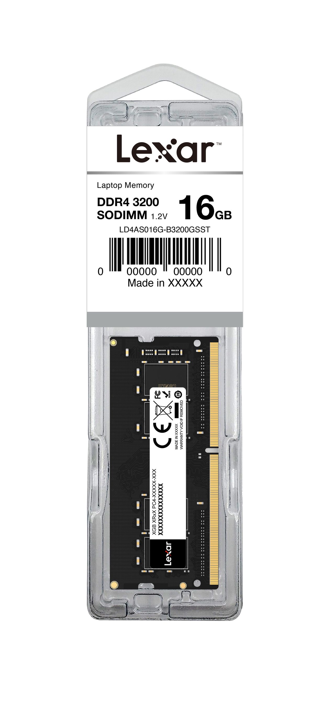 Lexar DDR4 3200 MHz So-DIMM 1x 16GB