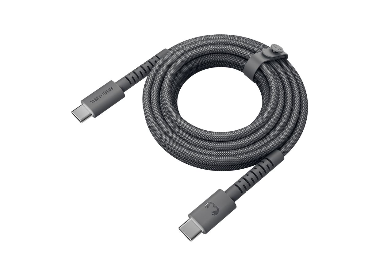 Fresh 'n Rebel USB-C to USB-C Storm Grey