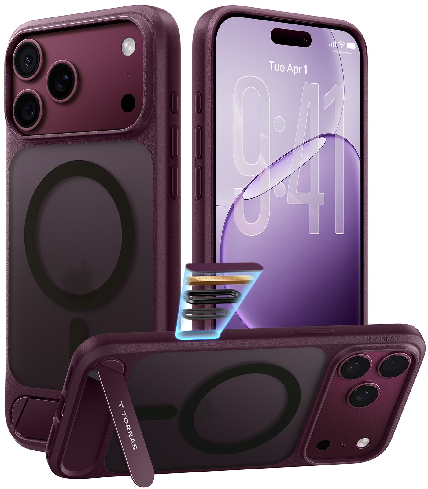 Torras Ostand iPhone 18 Pro Purple