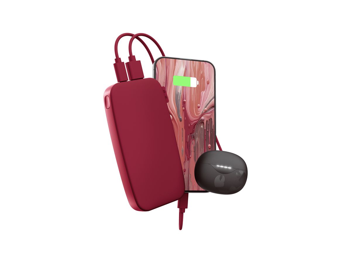 Fresh 'n Rebel Powerbank 12000 mAh Red