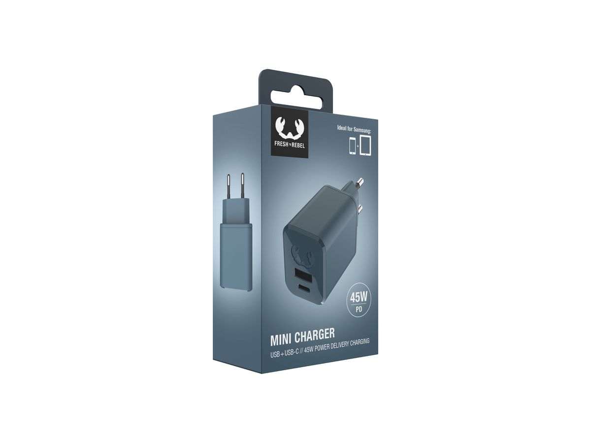 Fresh 'n Rebel Mini Charger Blue 45W