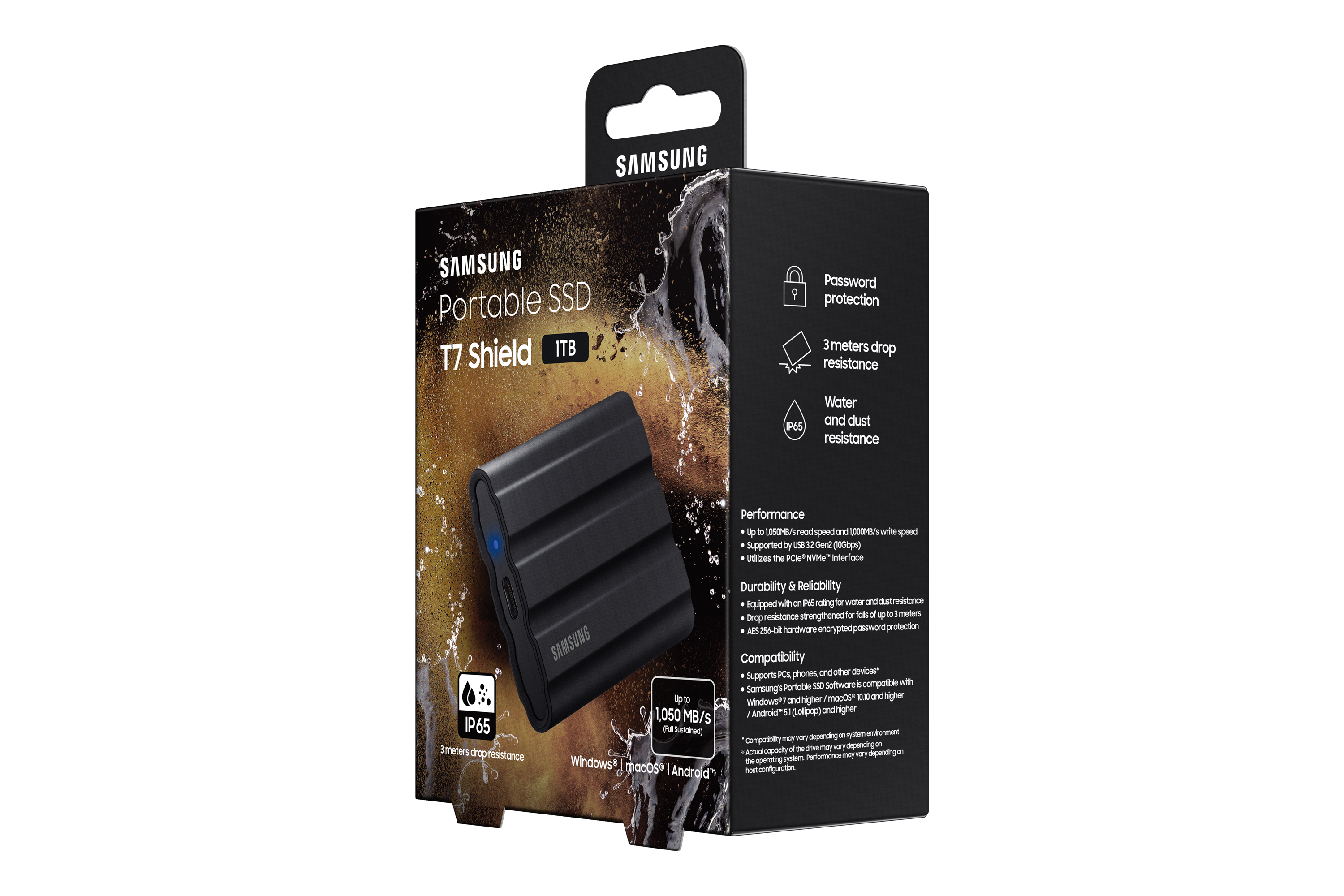 Samsung PSSD T7 Shield 4TB black