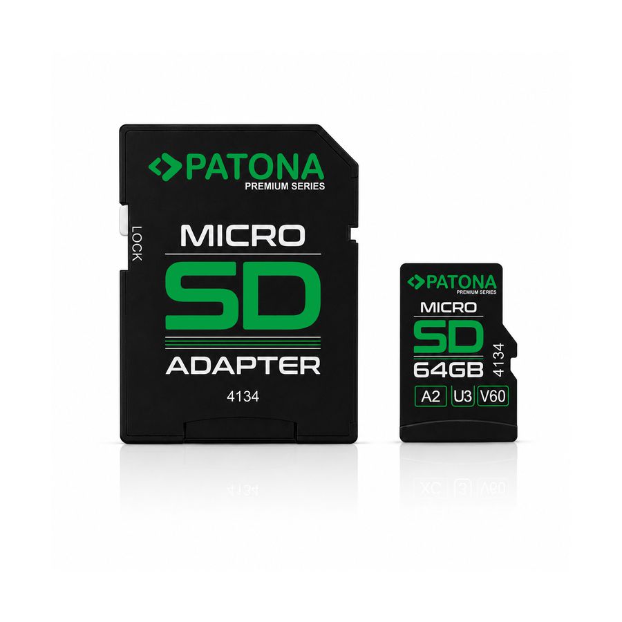 PATONA microSDXC 64GB U3 V60 + Adapter