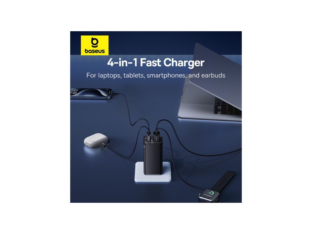 Baseus GaN6 Pro 4 Port Charger 100W