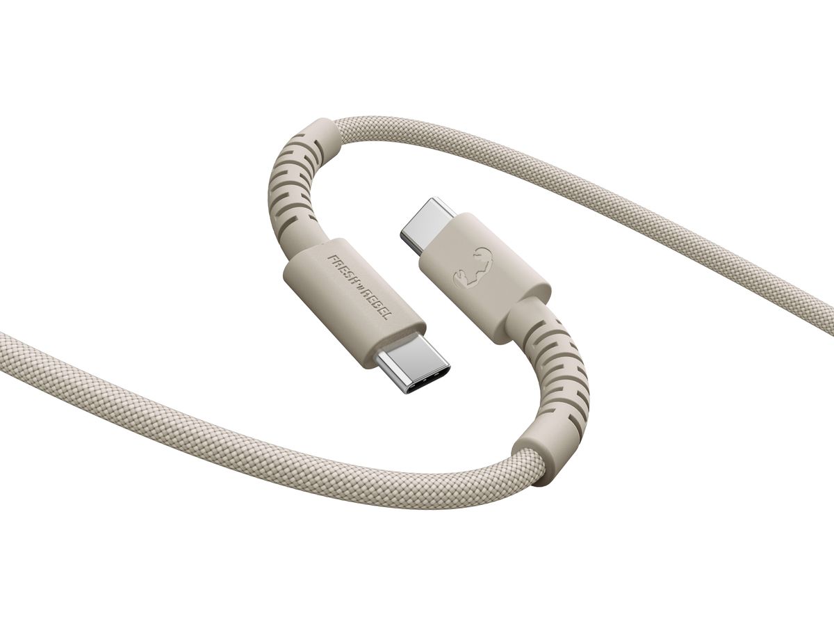 Fresh 'n Rebel USB-C to USB-C Silky Sand