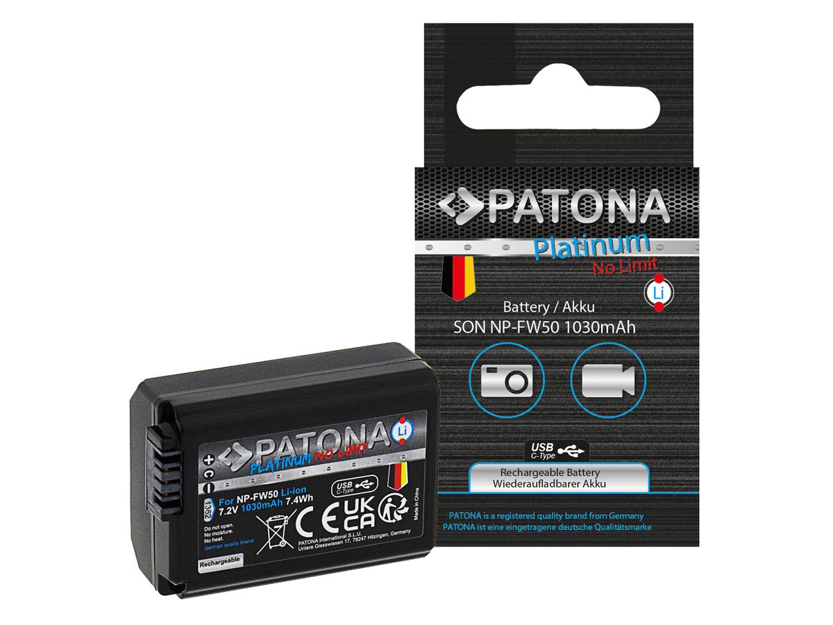 Patona Platinum USB-C Sony NP-FW50