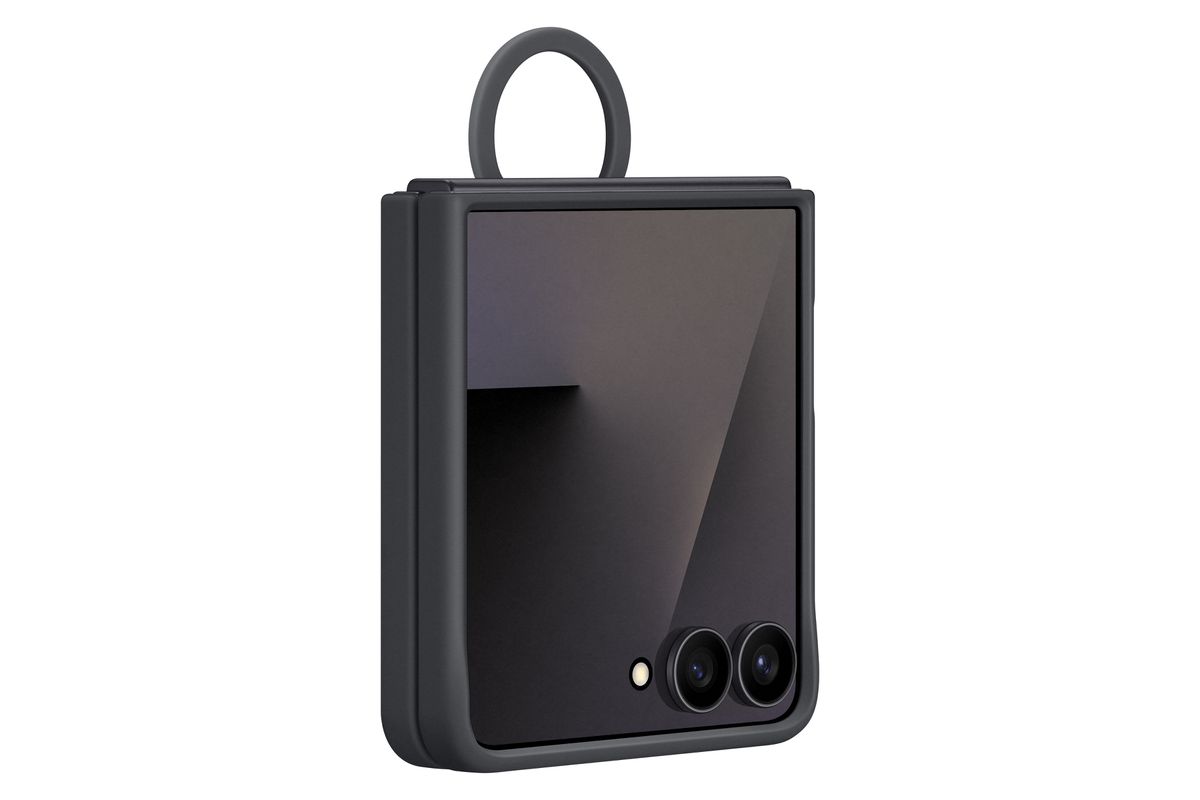 Samsung Flip 7 Ring Case Black