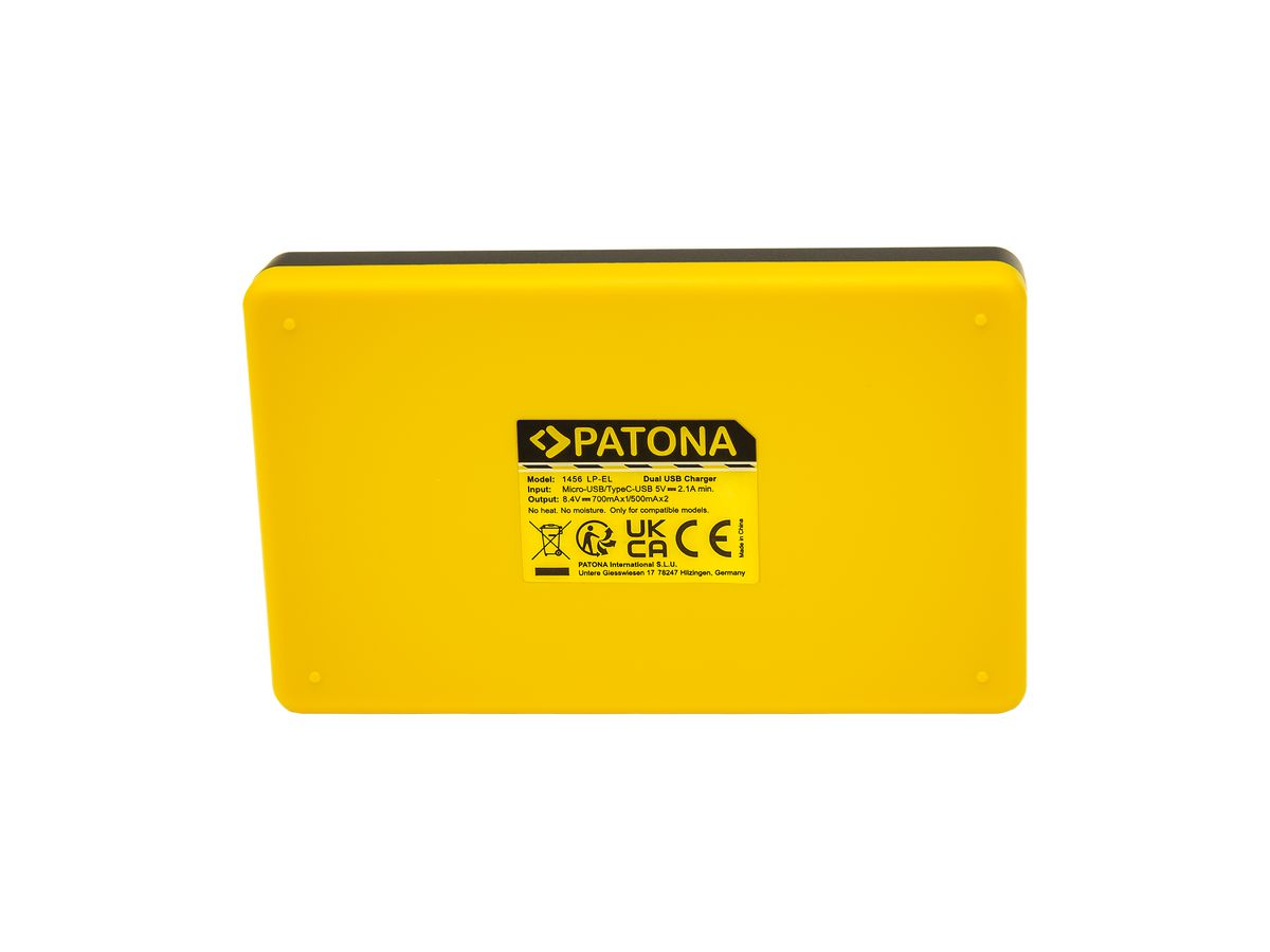 Patona Ladegerät Dual USB Canon LP-EL
