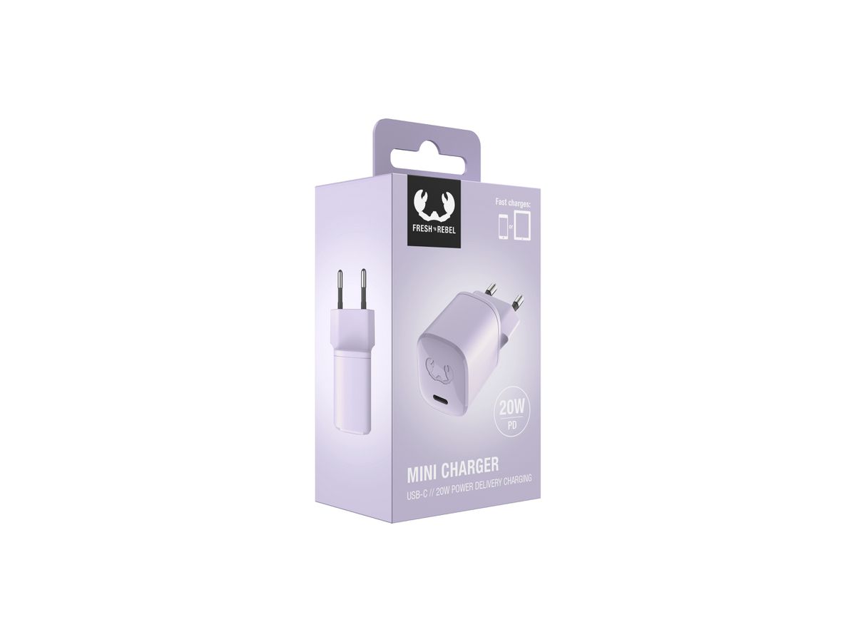 Fresh 'n Rebel Mini Charger Lilac 20W