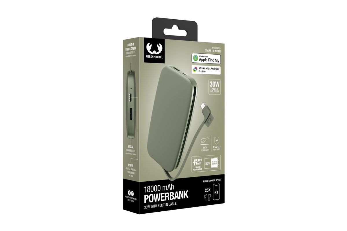 Fresh 'n Rebel Powerbank 18000 mAh Green