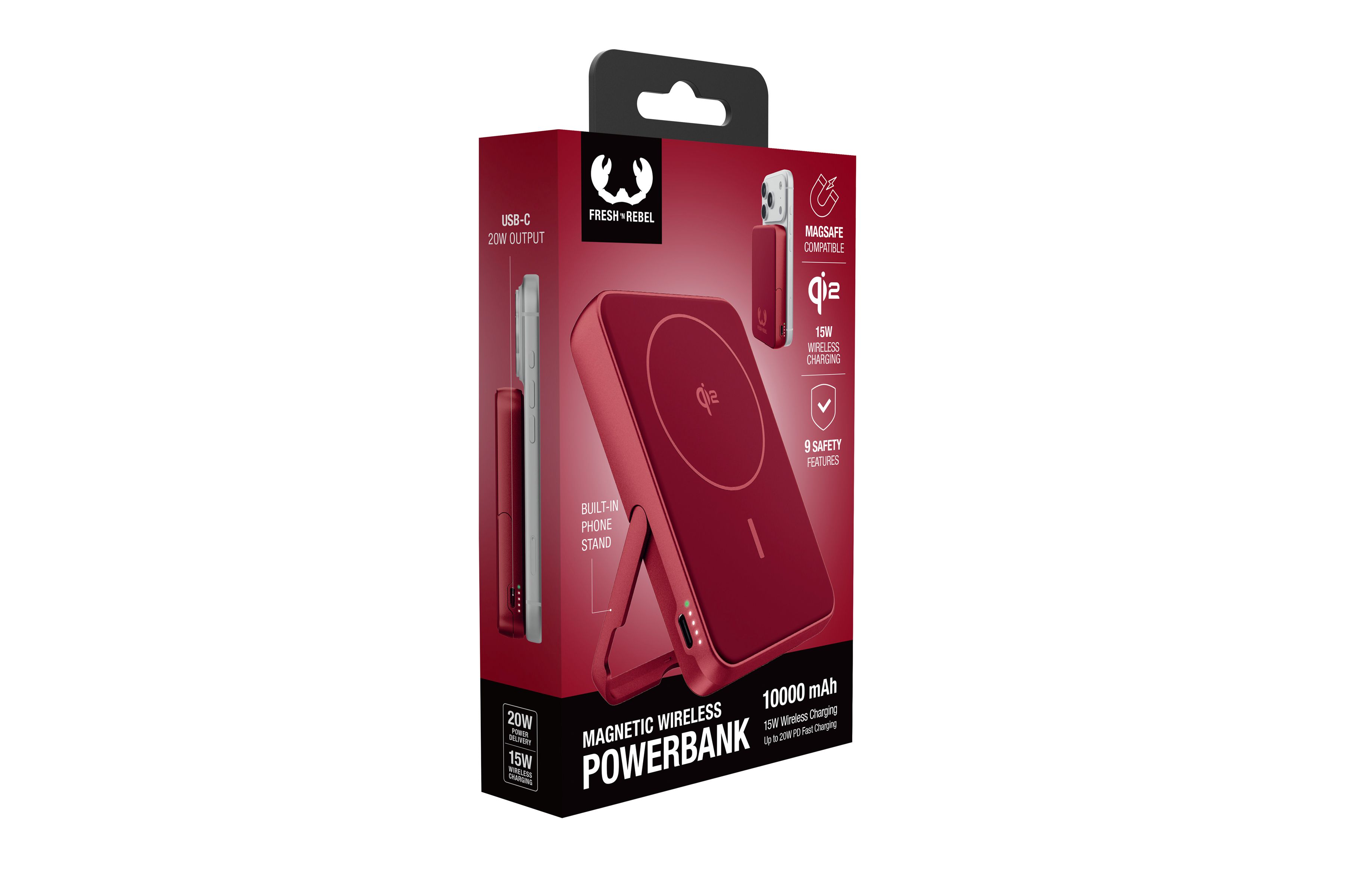 Fresh 'n Rebel Powerbank 10000 mAh Red