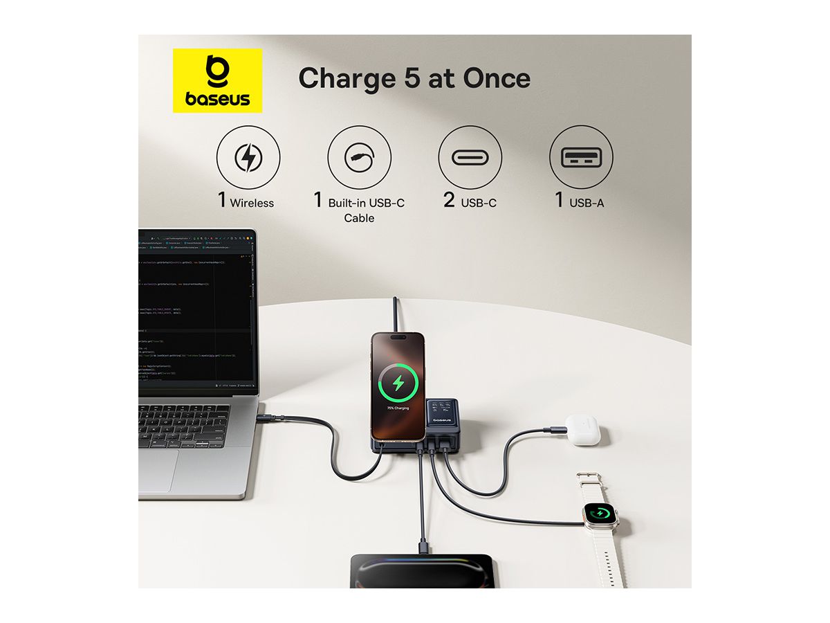 Baseus Nomos 5-in-1 Desktop Charger