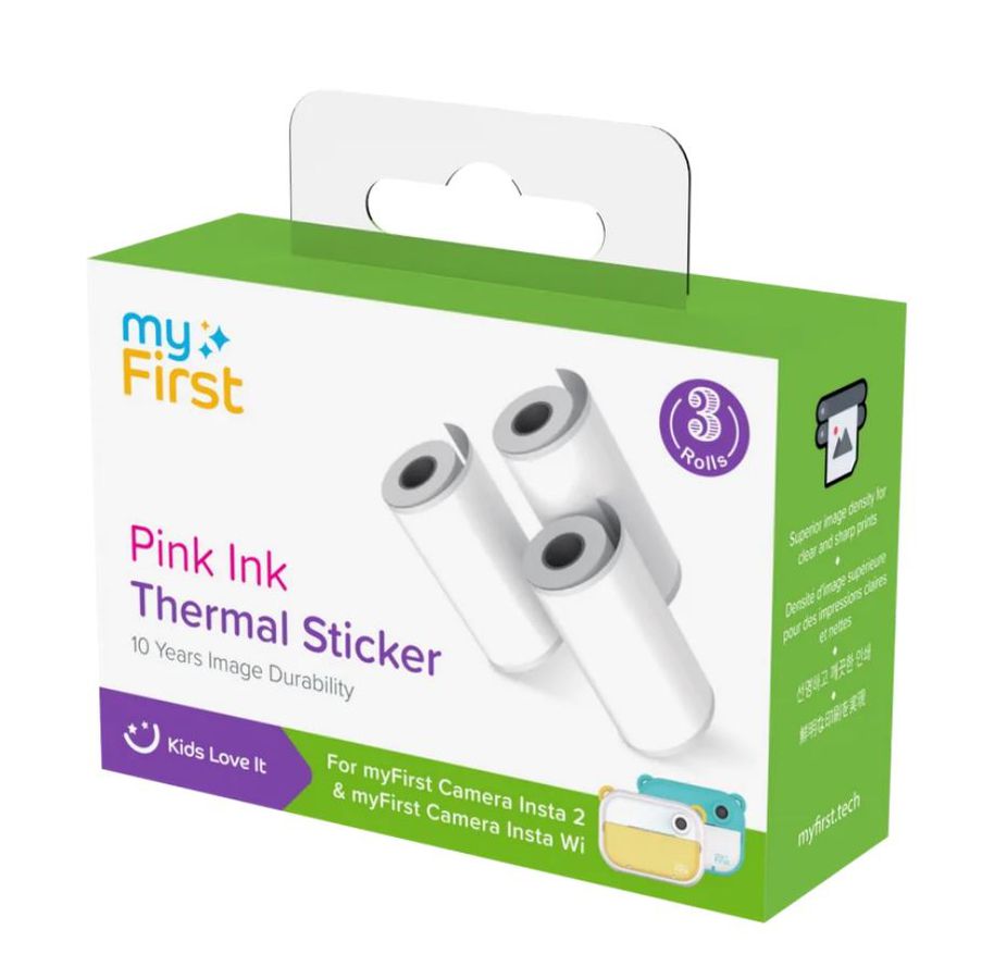 myFirst Thermal Sticker White Pink Ink