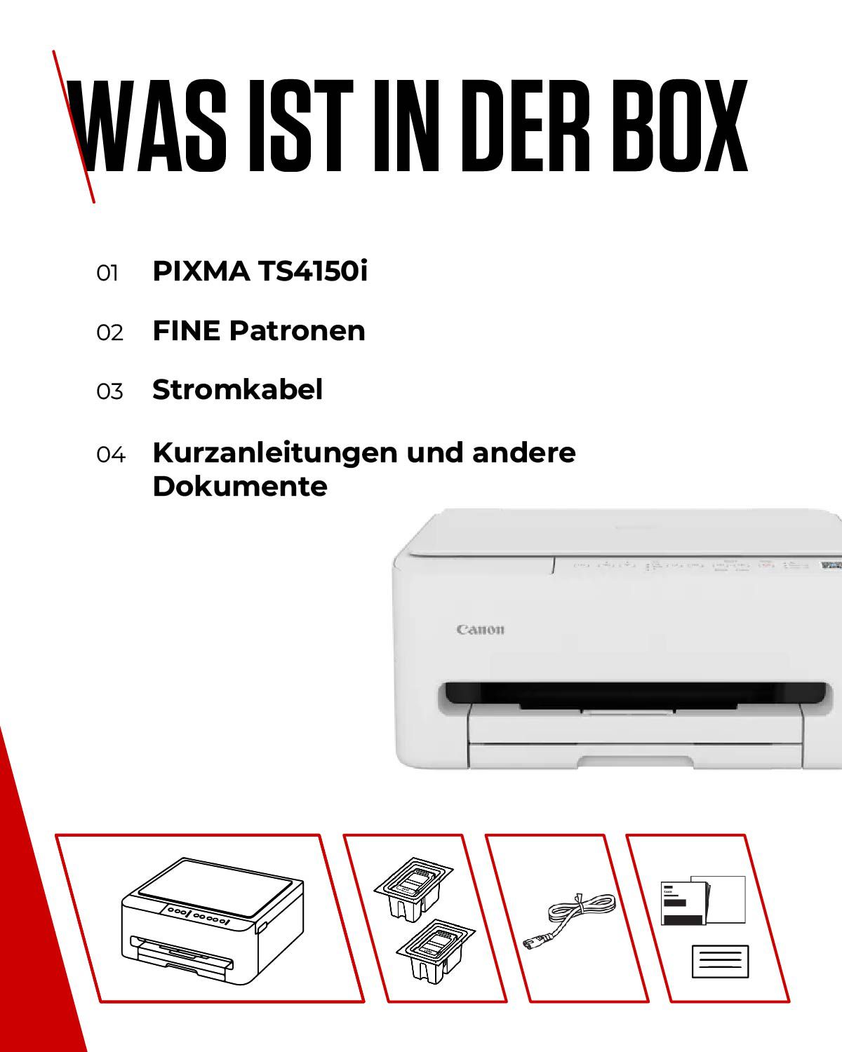 Canon PIXMA TS4150i White