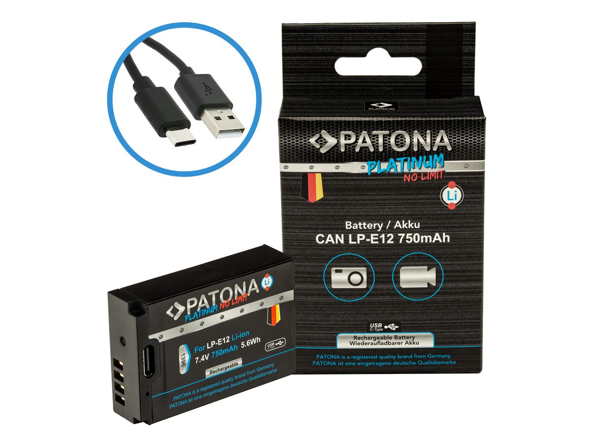 Patona Platinum USB-C Canon LP-E12