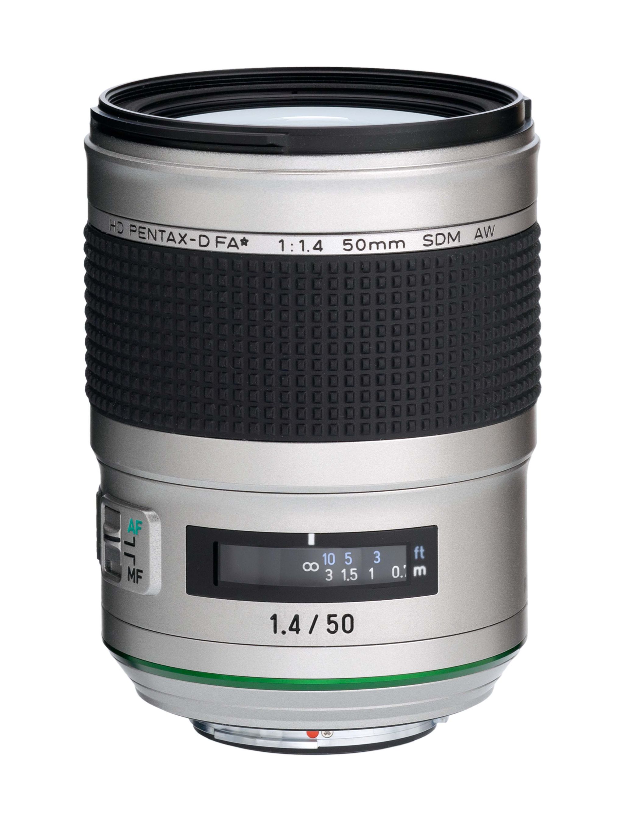 Pentax HD D-FA* 50mm/1.4 SDM AW silver