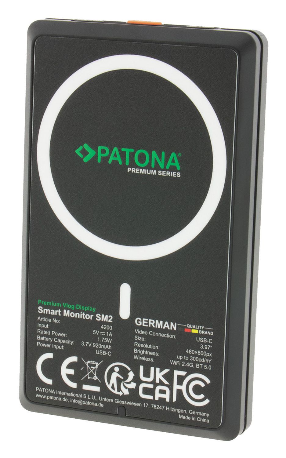 Patona moniteur pour Selfie + Vlog