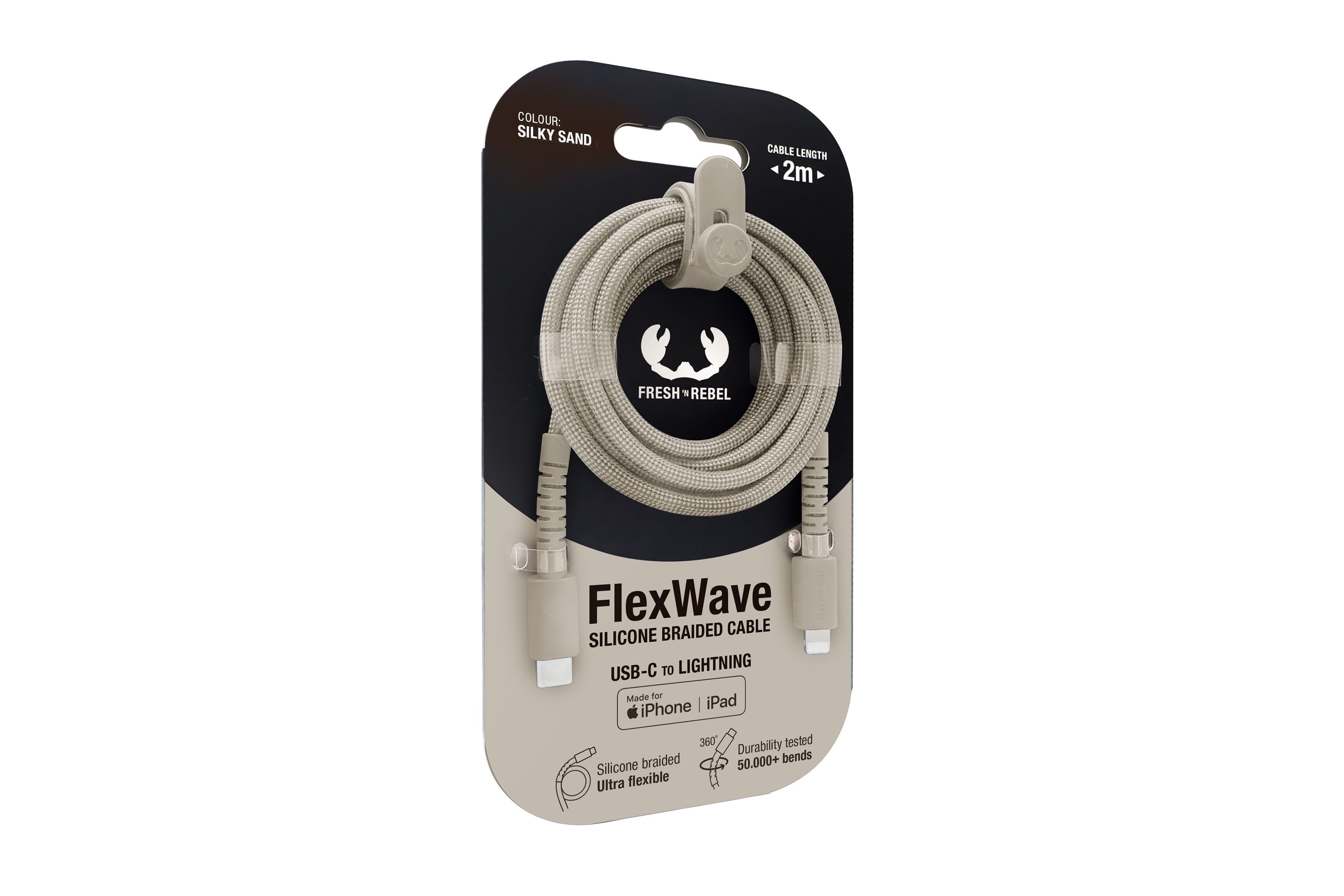 Fresh 'n Rebel USB-C to Lightning Sand