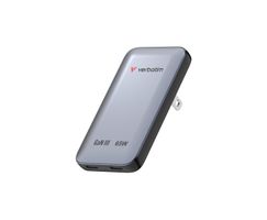 Verbatim Slim GaN Charger 65W Grey