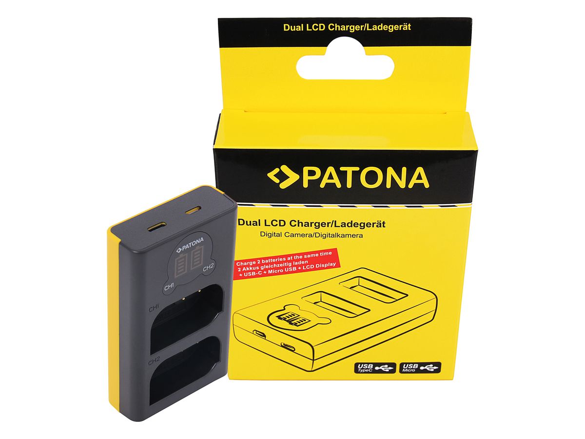 Patona Ladeg. Dual USB Panasonic BLK-22