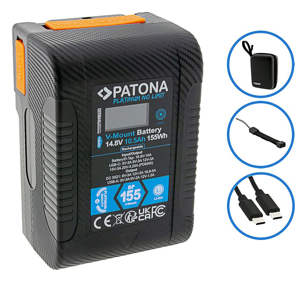 Patona Platinum V-Mount BP-155W