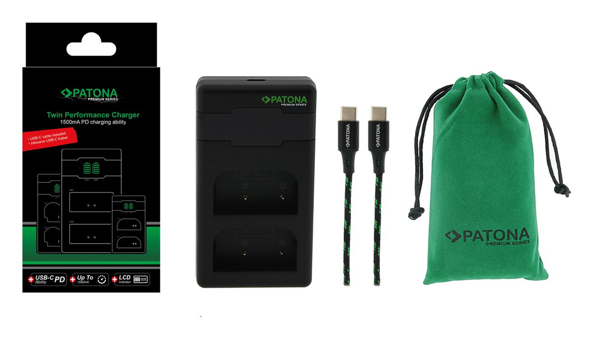 Patona Premium Twin Charger OM BLX-1