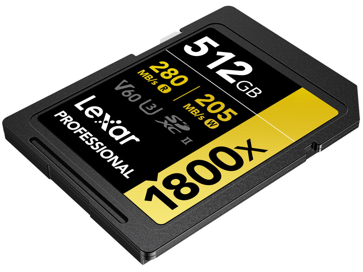 Lexar 1800x UHS-II SDXC 512GB Gold