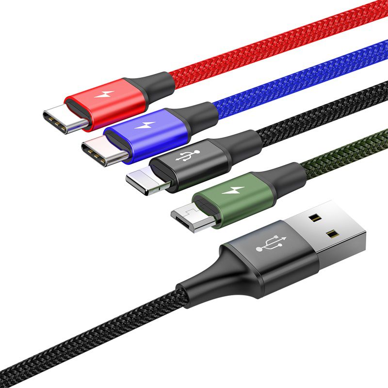 Baseus USB-A 4-in-1 Cable 1.2m Black