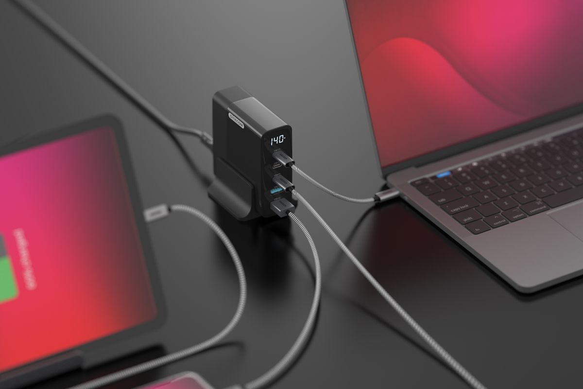 Sitecom 140W GaN Desktop Charger LED-Dis