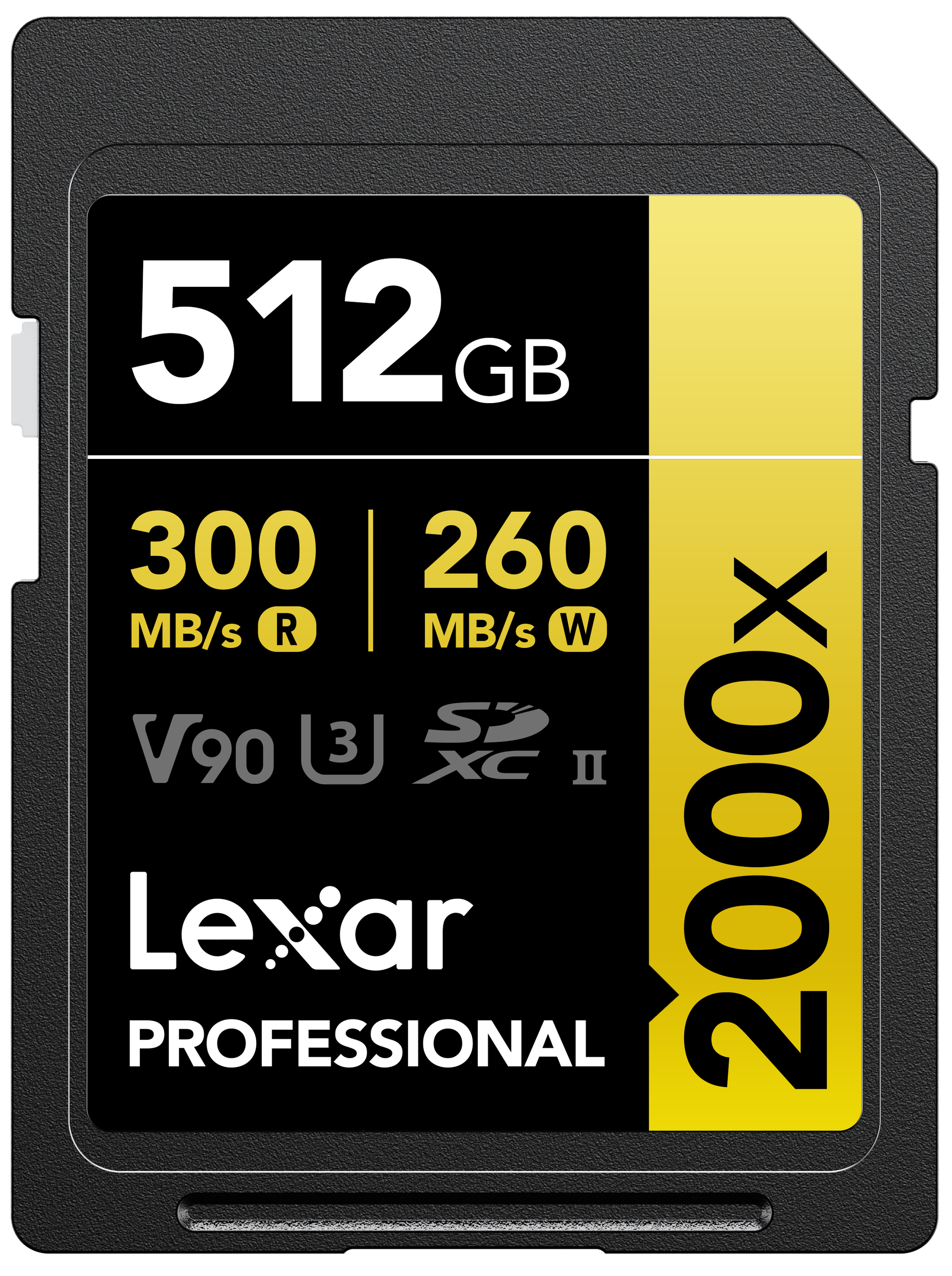 Lexar 2000x UHS-II SDXC 512GB Gold