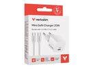 Verbatim Mini GaN Charger 20W + 1m Cable