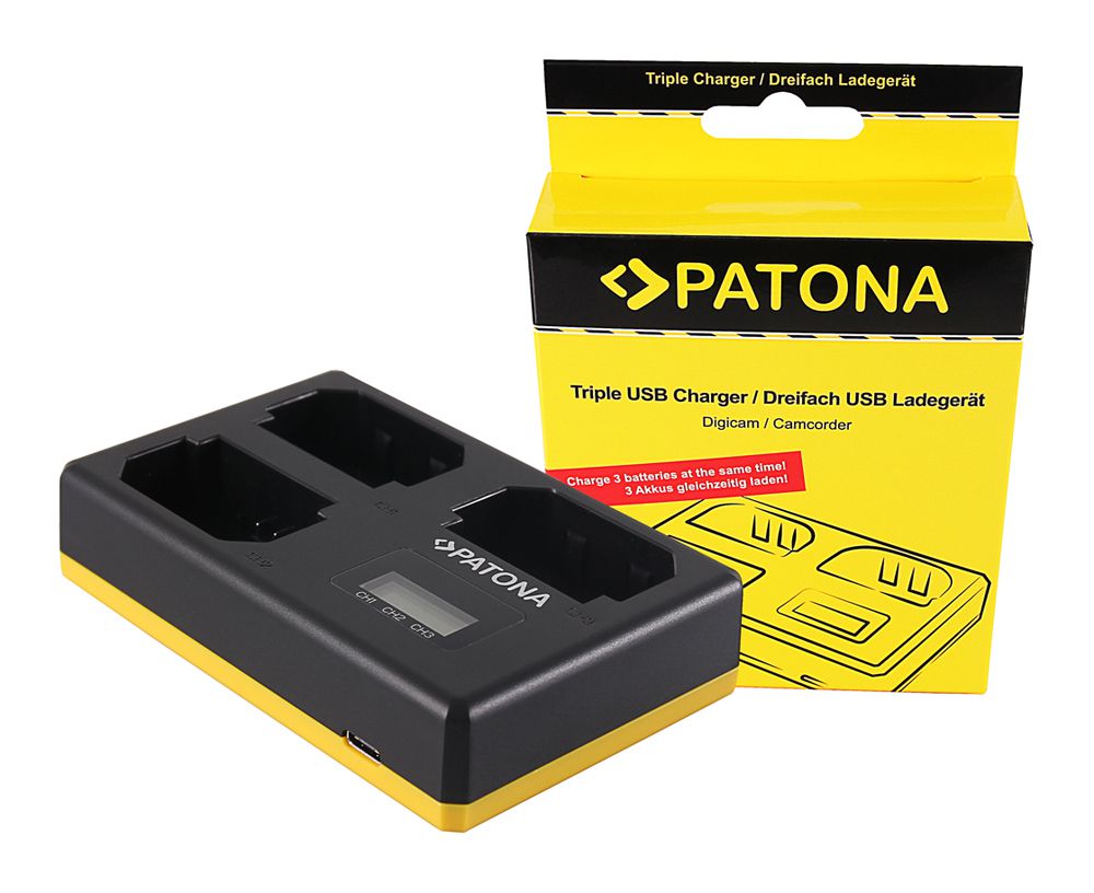 Patona Triple Chargeur USB NP-FZ100
