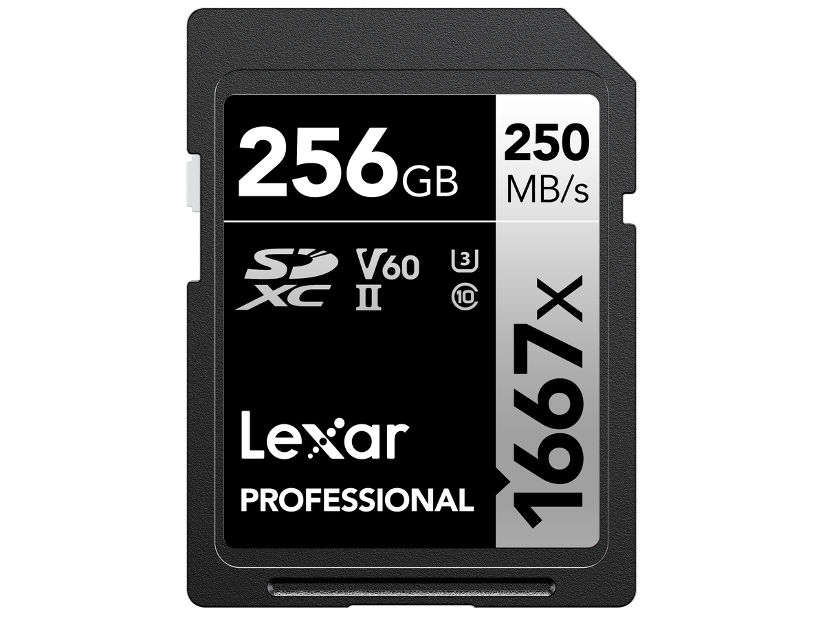 Lexar 1667x UHS-II SDXC 256GB Silver