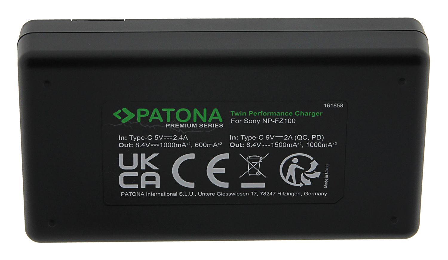 PATONA Premium chargeur double NP-FZ100