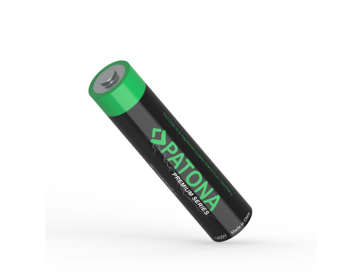 Patona Premium Akku 4x Micro AAA USB-C