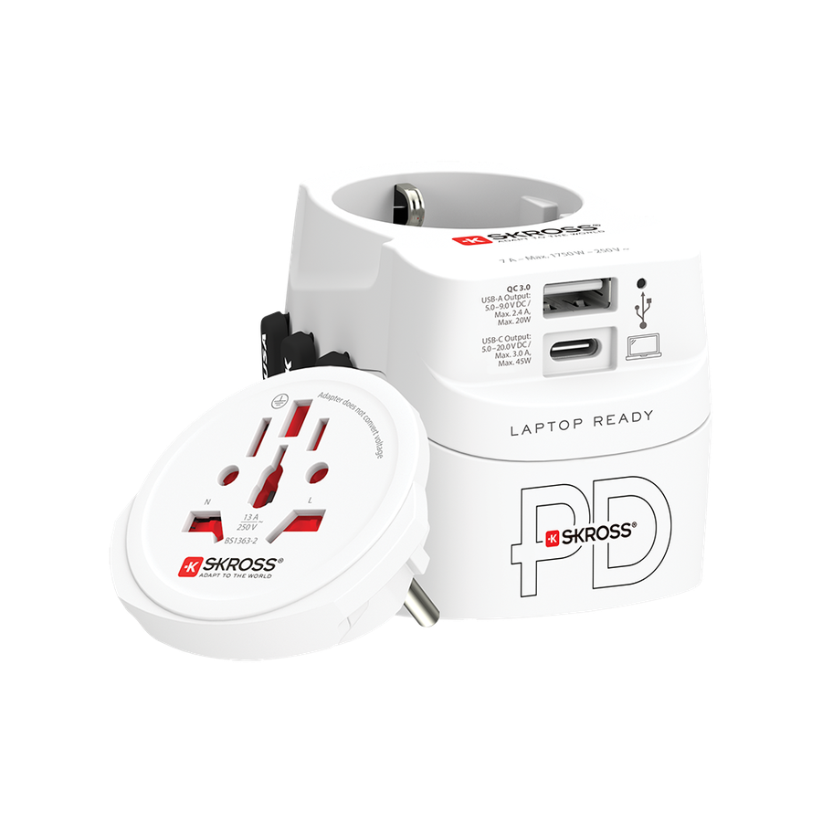 Skross PRO Light USB AC45PD World