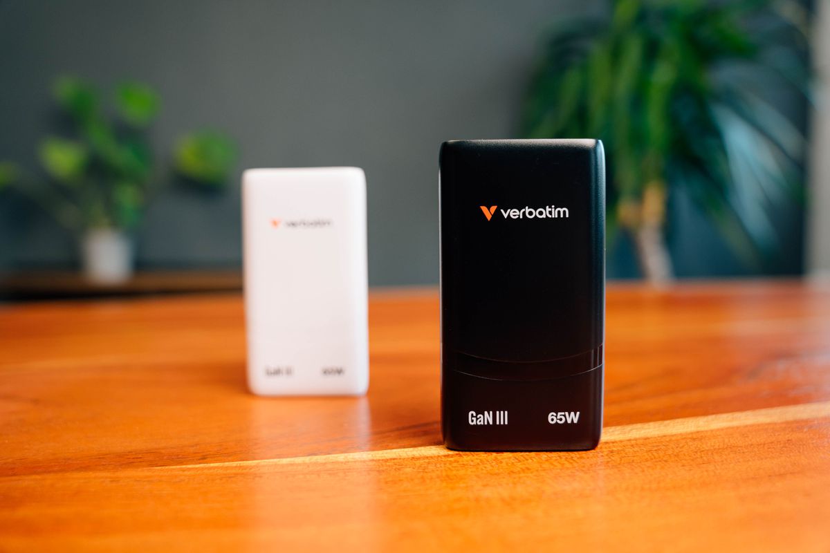 Verbatim Fold n Go GaN Charger 65W Black