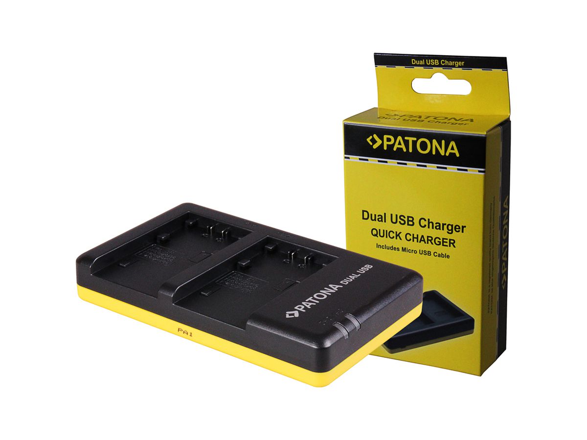 Patona Ladegerät Dual USB Sony NP-FV70