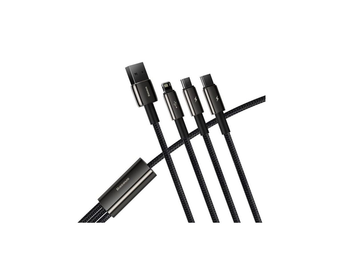 Baseus USB 3-in-1 Cable 1.5m Black