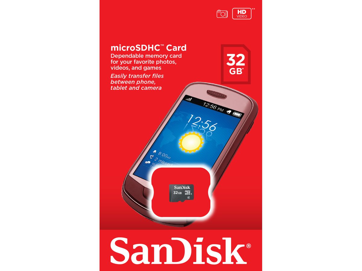 Sandisk microSD 32GB Class 4