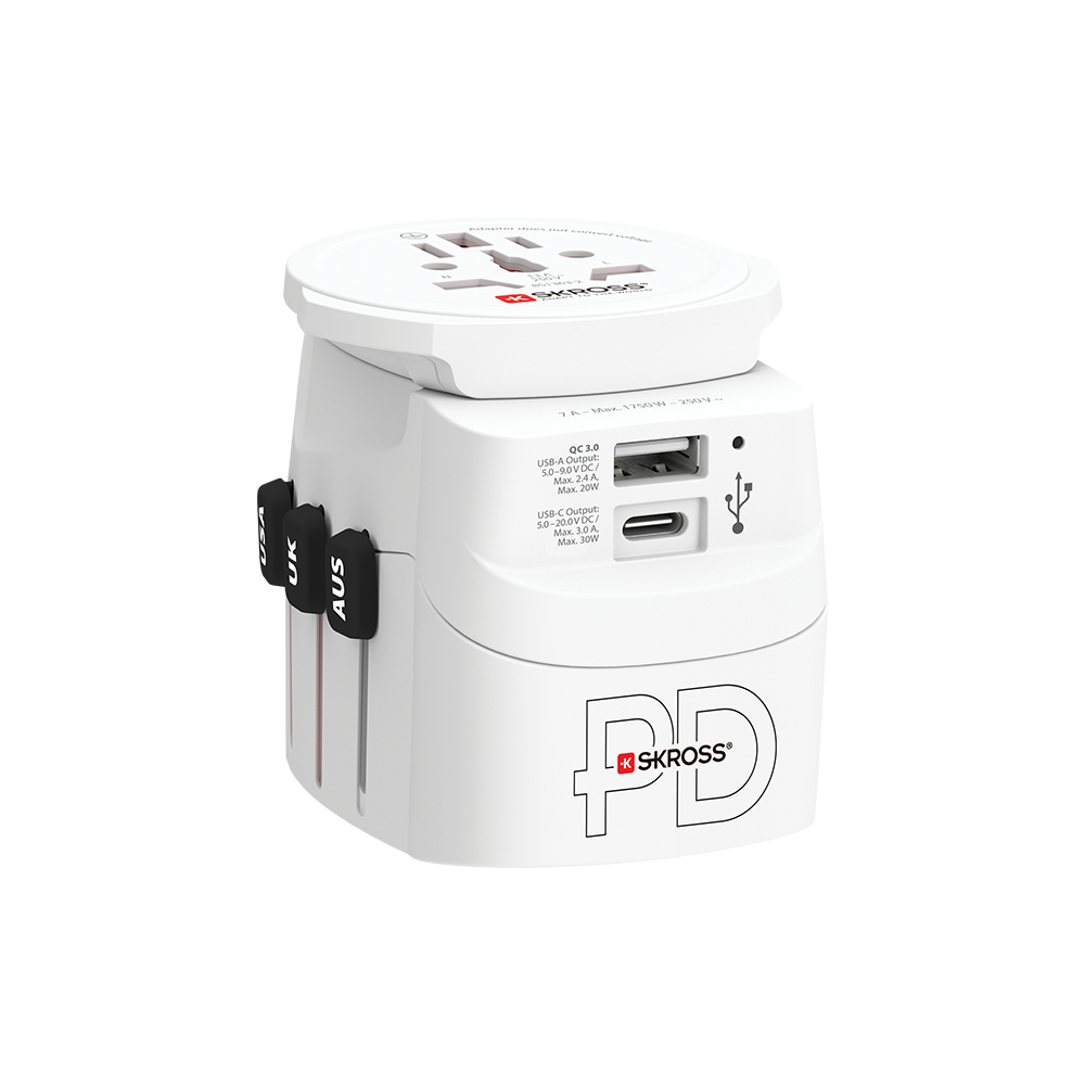 Skross PRO Light USB AC30PD World